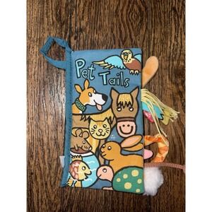 Jellycat Pet Tails soft activity baby book